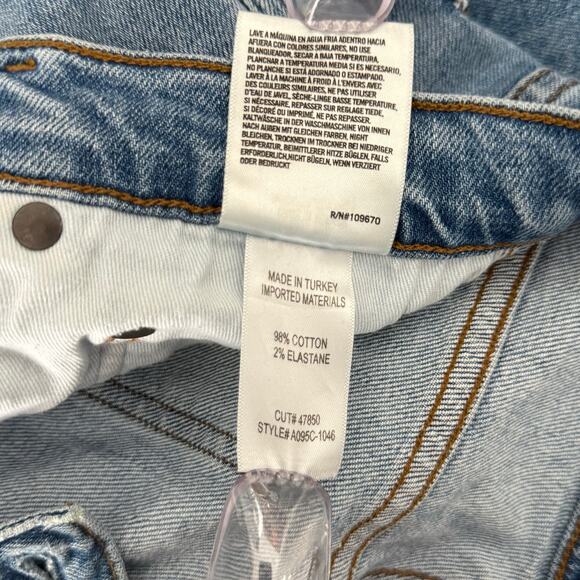 AGOLDE 90's Pinch Waist High Rise Straight Jeans Women's Size 30 A095C-1046 - Picture 6 of 7